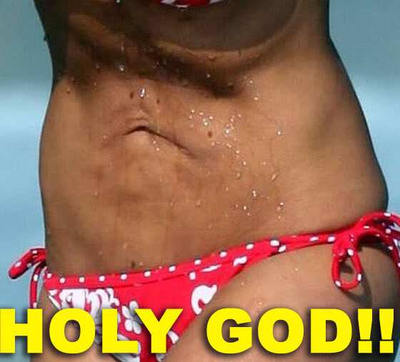 Tara Reid's Mutant Stomach