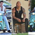 Mark Wahlberg Continious Hilarious Streak on “Pain & Gain” Movie Set