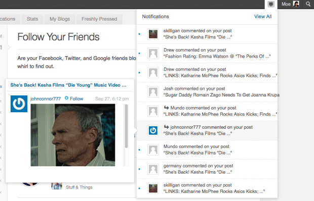 Wordpress Notifications