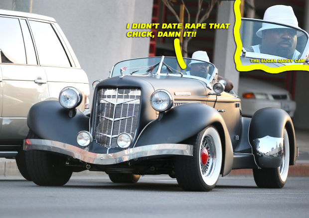  "Forget You" singer Cee Lo Green takes his fancy car out for a spin on November 5