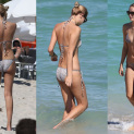Natasha Poly Enjoying A Day At The Beach In Miami
