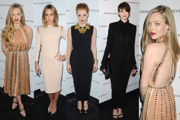 Amanda Seyfried, Emily Blunt, Jessica Chastain, & Anne Hathaway