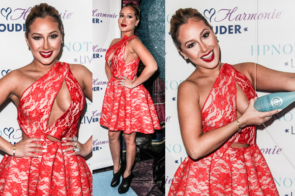 Adriene Bailon celebrates