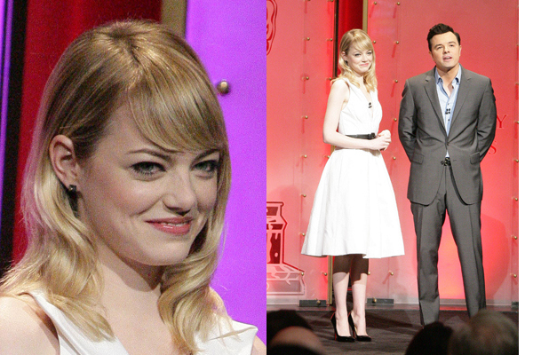 Emma Stone, Seth MacFarlane -2013 Oscar Nominations