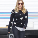 Hilary Duff on the set of Raising Hope in LA_012913_03-2