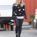 Hilary Duff on the set of Raising Hope in LA_012913_03-4