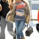 Exclusive - Rihanna Catches A Flight Out of NYC