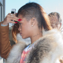 Exclusive - Rihanna Catches A Flight Out of NYC