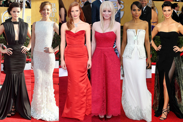 Jaimie Alexander, Jayma Mays, Jessica Chastain, Kaley Cuoco, Kerry Washington, Morena Baccarin