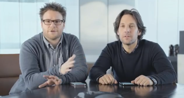 Paul Rudd and Seth Rogan: Samsung Superbowl Commercial