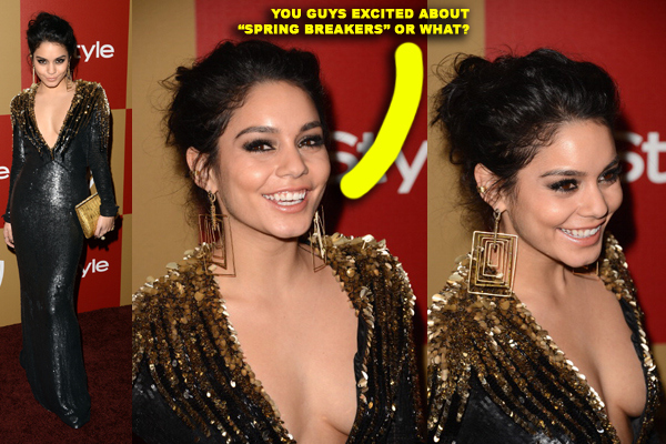 Vanessa Hudgens: InStyle & Warner Bros Golden Globes After Party