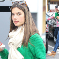 BREAKING!! Alessandra Ambrosio Walks To Her Car While Drinking Coffee AT THE SAME TIME!