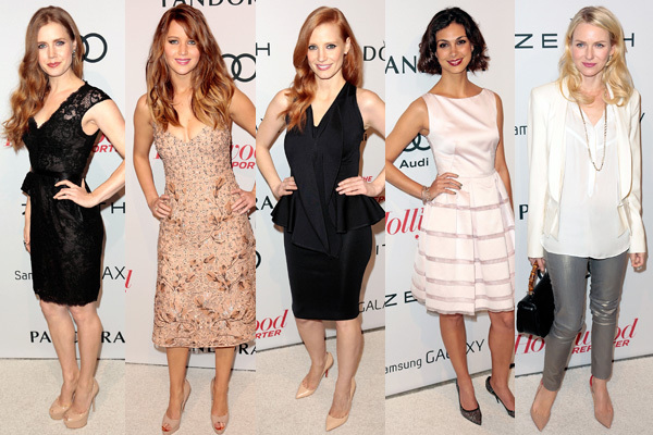 Amy Adams, Jennifer Lawrence, Jessica Chastain, Morena Baccarin, Naomi Watts