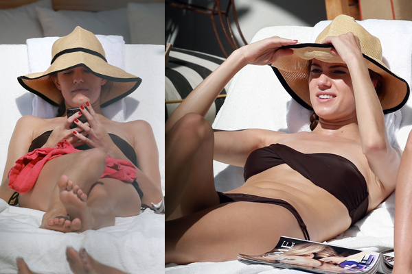 Exclusive... Allison Williams Catches Some Rays In Miami