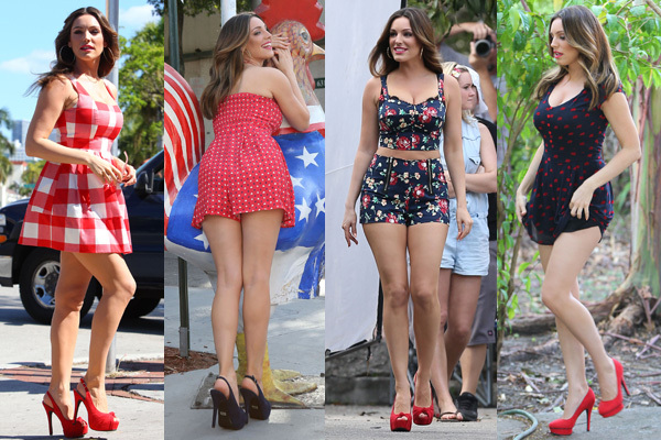 Kelly Brook Strikes A Pose In Miami