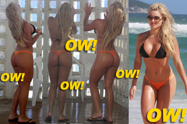 Thaiz Schmitt Bikini Booty in Brazil