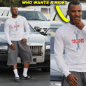 L.A.: The Game Strikes A Few Poses With His Rolls-Royce