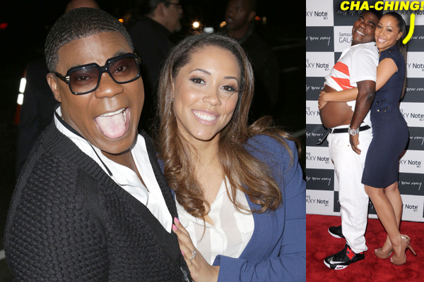 Tracy Morgan with his fiance Megan Wollover
