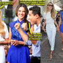 Candice Swanepoel, Alessandra Ambrosio, and Mario Lopez