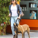 Semi-Exclusive... Eva Mendes Out And About In Los Angeles With Her Dog