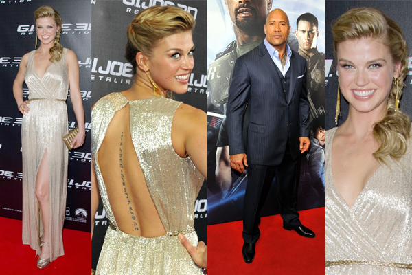 Dwayne 'The Rock' Johnson & Adrianne Palicki