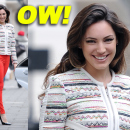 Kelly Brook seen leaving her home