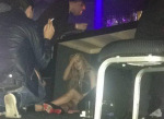 Yup, That's Drunk Lindsay Lohan Under The Table!