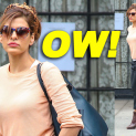 Eva Mendes Leaving Her Hotel In New York