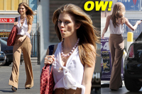 BREAKING!! Fashionable AnnaLynne McCord Texts & Pumps Gas AT THE SAME TIME!