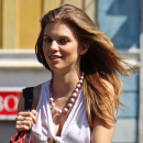**EXCLUSIVE** AnnaLynne McCord of  '90210' stops for gas on her way to a busy day of meetings in Los Angeles