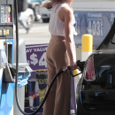 **EXCLUSIVE** AnnaLynne McCord of  '90210' stops for gas on her way to a busy day of meetings in Los Angeles