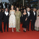 The Feature Film Jury members (from R) Austrian actor Christoph Waltz, Indian actress Vidya Balan, Taiwanese director Ang Lee, US director and President of the Feature Film Jury Steven Spielberg, British director Lynne Ramsay, Japanese director Naomi Kawase, Australian actress Nicole Kidman, French actor Daniel Auteuil and Romanian director Cristian Mungiu