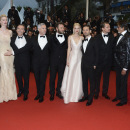 Catherine Martin, Elizabeth Debicki, Baz Luhrmann, Joel Edgerton, Carey Mulligan, Tobey Maguire, Leonardo DiCaprio, Amitabh Bachchan, and Isla Fisher