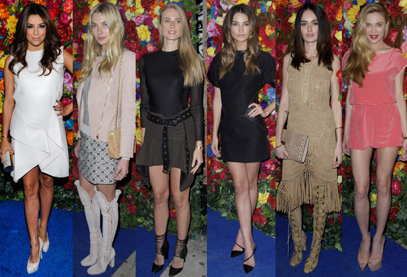 Eva Longoria, Jessica Hart, Julie Henderson, Lily Aldridge, Nicole Trunfio, Natalia Vodianova