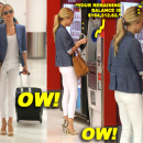 Kristin Cavallari Arriving On A Flight At LAX