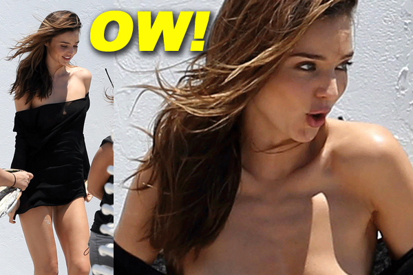 Miranda Kerr Wardrobe Malfunction - Boob Nipple Slip 1