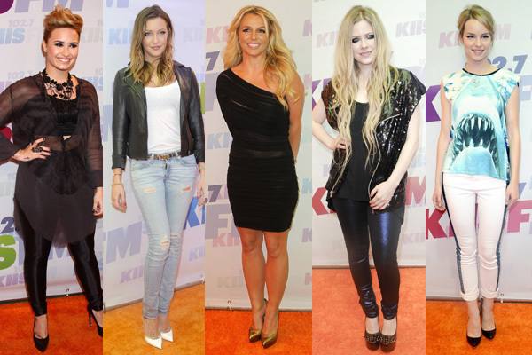 Demi Lovato, Katie Cassidy, Britney Spears, Avril Lavigne, Bridgit Mendler