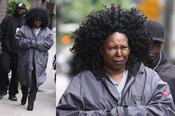 Whoopi Goldberg seen on the set of 'Teenage Mutant Ninja Turtles' in New York City