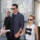 Hayden Panettiere and rumored fiance Wladimir Klitschko attend the Georgio Armani show for Milan Fashion Week