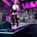 Miley Cyrus Making A Leggy Appearance On Jimmy Kimmel Live! adds 1