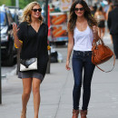 Kate Upton & Lily Aldridge Grab Dinner In NYC