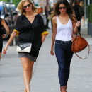 Kate Upton & Lily Aldridge Grab Dinner In NYC