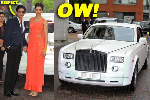 Bollywood actors Shahrukh Khan and Deepika Padukone visit the ITV studios to attend the Lorraine Show in London