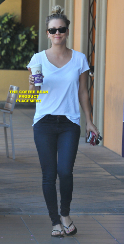 Kaley Cuoco goes for a coffee run