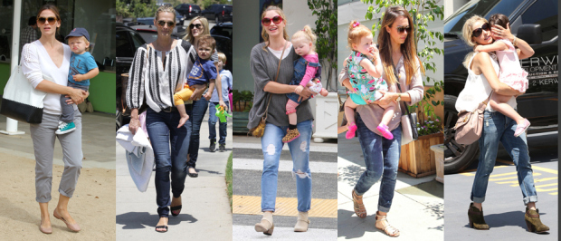 Molly Sims enjoys a park play time with her son Brooks in Los Angeles