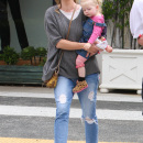 Rebecca Gayheart and Eric Dane take their daughters out for breakfast in Los Angeles