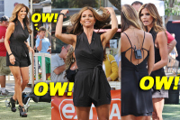Charisma Carpenter Hits Up The Grove For ‘Extra’; Don’t Forget, She’s 43