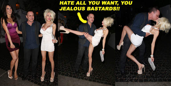 Courtney Stodden and husband Doug Hutchison seen leaving Chateau Marmont in West Hollywood