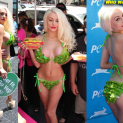 Courtney Stodden Dons Lettuce Leaf Bikini To Promote Pink’s New Veggie Dogs