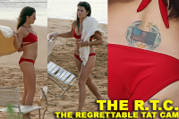 Regrettable Tatoo Rating: Danica Patrick Shows Her Patriotic Tramp Stamp